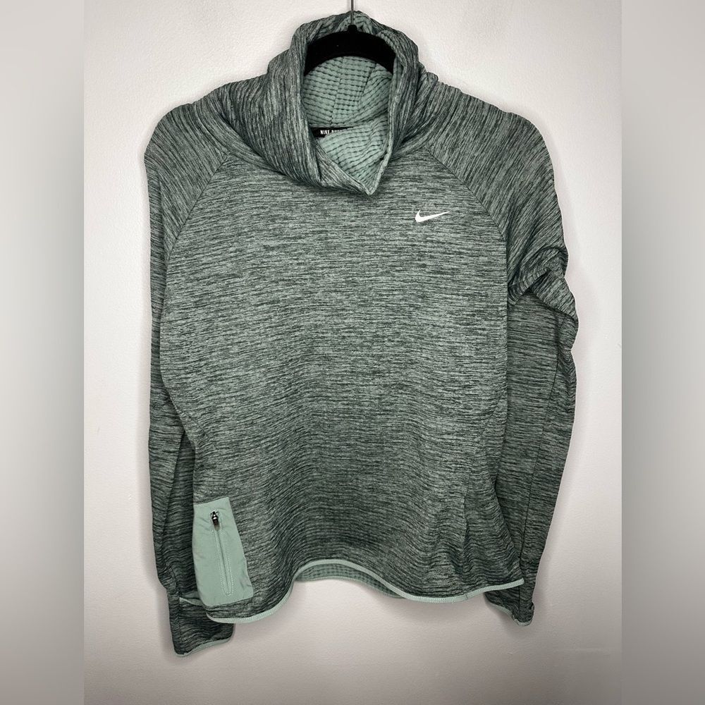 Nike Sweatshirt Sphere Element 1/2 Zip Running Long Sleeve Green Medium